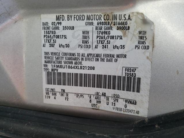 Photo 10 from auction – 1999 FORD EXPEDITION with VIN 1FMRU1864XLB21208