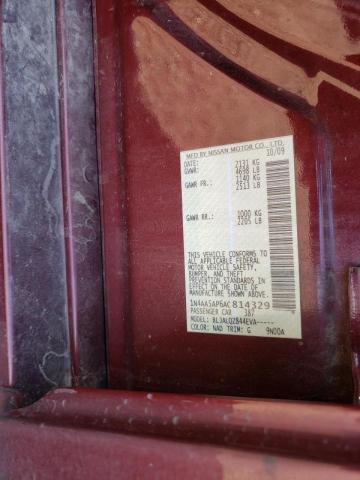 Photo 10 from auction – 2010 NISSAN MAXIMA S with VIN 1N4AA5AP6AC814329