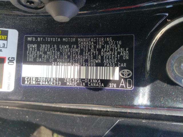 Photo 10 from auction – 2017 TOYOTA COROLLA L with VIN 2T1BURHE2HC782899