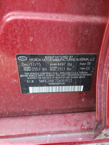 Photo 10 from auction – 2016 HYUNDAI SONATA SE with VIN 5NPE24AF7GH369123