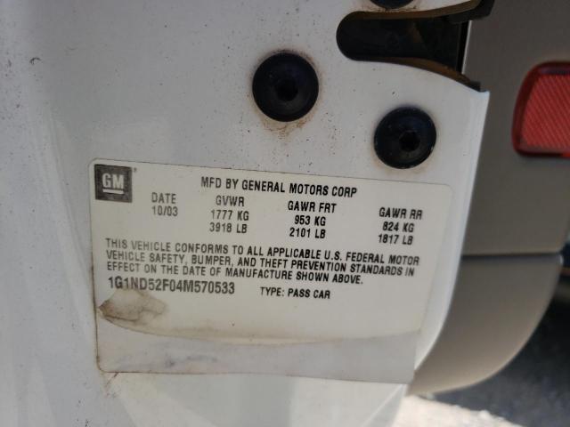 Photo 10 from auction – 2004 CHEVROLET CLASSIC with VIN 1G1ND52F04M570533