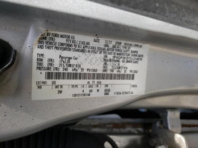 Photo 10 from auction – 2013 FORD FOCUS SE with VIN 1FADP3K21DL214535