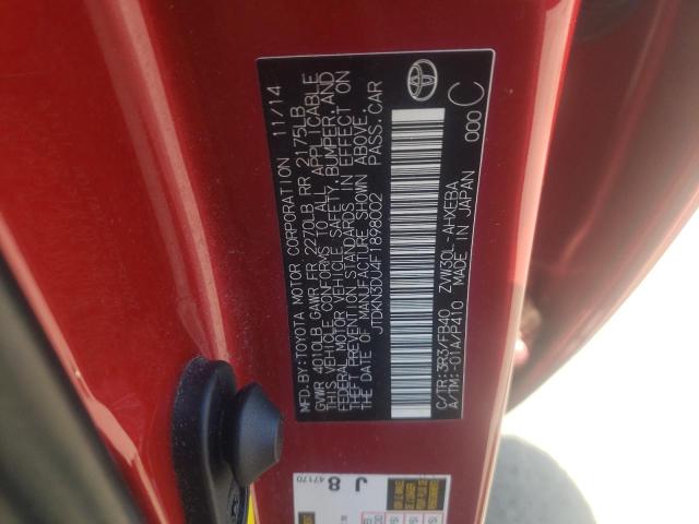 Photo 10 from auction – 2015 TOYOTA PRIUS with VIN JTDKN3DU4F1898002