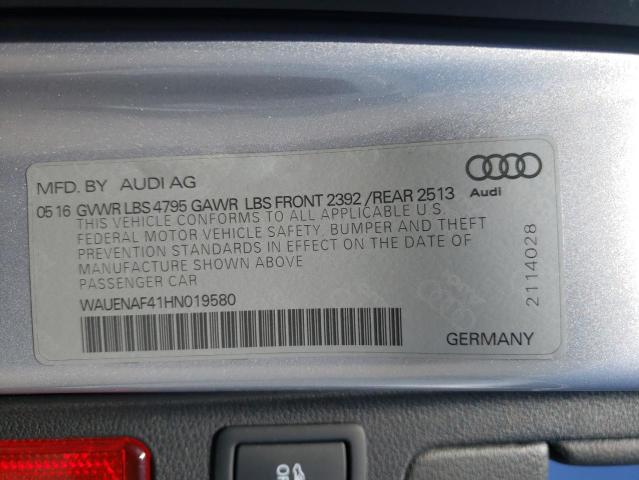 Photo 10 from auction – 2017 AUDI A4 PREMIUM with VIN WAUENAF41HN019580