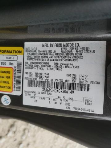 Photo 10 from auction – 2016 FORD FUSION SE with VIN 3FA6P0HDXGR306149