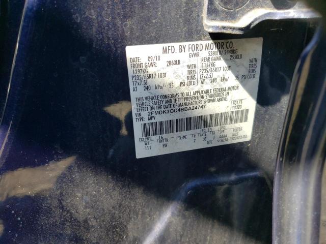 Photo 10 from auction – 2011 FORD EDGE SE with VIN 2FMDK3GC4BBA24747