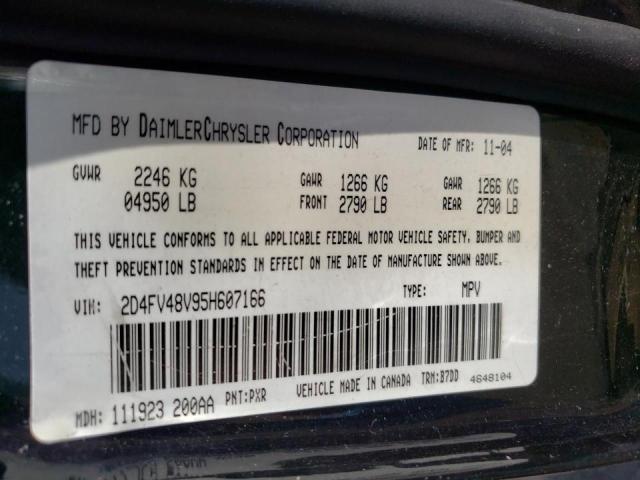 Photo 10 from auction – 2005 DODGE MAGNUM SXT with VIN 2D4FV48V95H607166