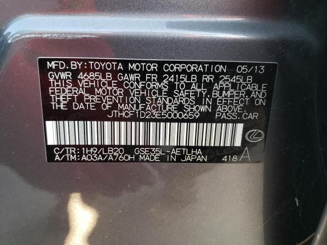 Photo 10 from auction – 2014 LEXUS IS 250 with VIN JTHCF1D23E5000659