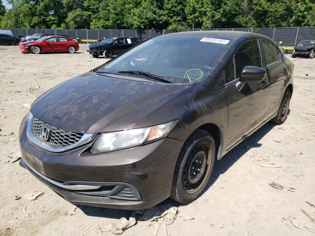 Photo 2 from auction – 2014 HONDA CIVIC LX with VIN 2HGFB2F57EH544230