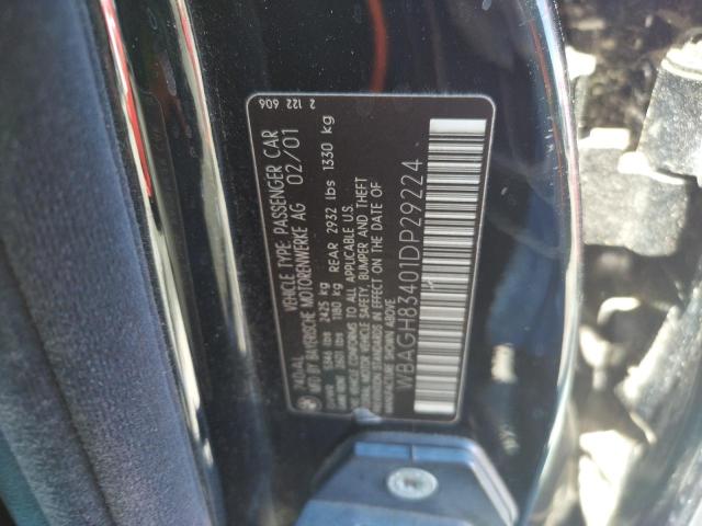 Photo 10 from auction – 2001 BMW 7 SERIES with VIN WBAGH83401DP29224