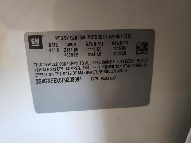 Photo 10 from auction – 2015 BUICK REGAL PREM with VIN 2G4GN5EX6F9208994