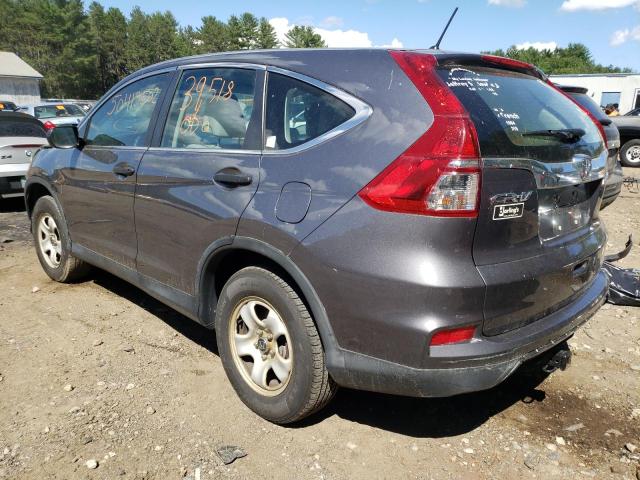 Photo 3 from auction – 2016 HONDA CR-V LX with VIN 2HKRM4H36GH654905