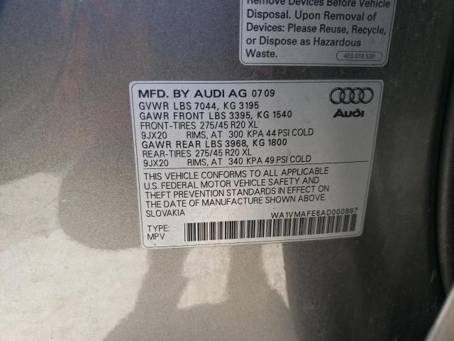 Photo 10 from auction – 2010 AUDI Q7 PRESTIG with VIN WA1VMAFE6AD000897