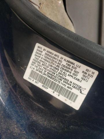 Photo 10 from auction – 2010 HONDA ODYSSEY EX with VIN 5FNRL3H79AB052215