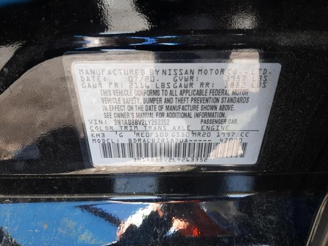 Photo 10 from auction – 2020 NISSAN SENTRA S with VIN 3N1AB8BV2LY263352