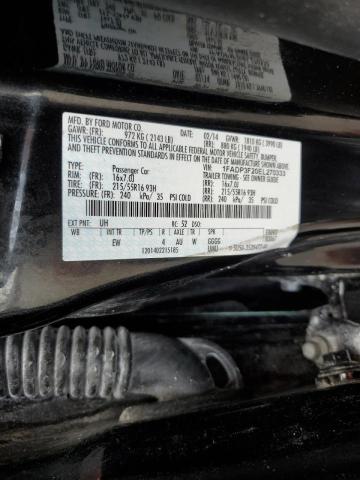 Photo 10 from auction – 2014 FORD FOCUS SE with VIN 1FADP3F20EL270333