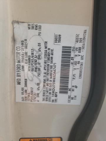 Photo 10 from auction – 2005 FORD EXPLORER L with VIN 1FMDU75W65ZA67471