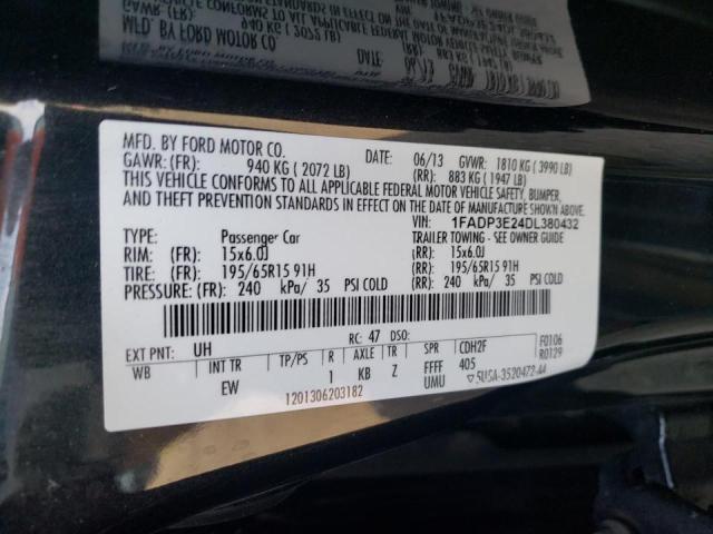 Photo 10 from auction – 2013 FORD FOCUS S with VIN 1FADP3E24DL380432