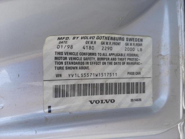 Photo 10 from auction – 1998 VOLVO S70 with VIN YV1LS5571W1517511