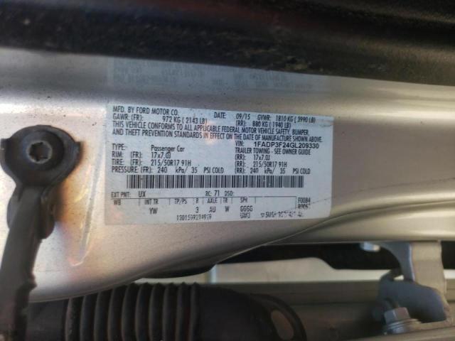 Photo 10 from auction – 2016 FORD FOCUS SE with VIN 1FADP3F24GL209330