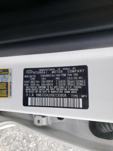 Photo 10 from auction – 2016 HYUNDAI TUCSON LIM with VIN KM8J33A20GU130808