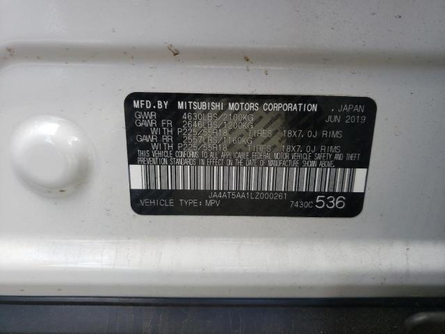 Photo 10 from auction – 2020 MITSUBISHI ECLIPSE CR with VIN JA4AT5AA1LZ000261
