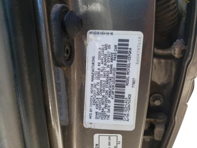 Photo 10 from auction – 2002 TOYOTA CAMRY LE with VIN 4T1BF30K12U514120