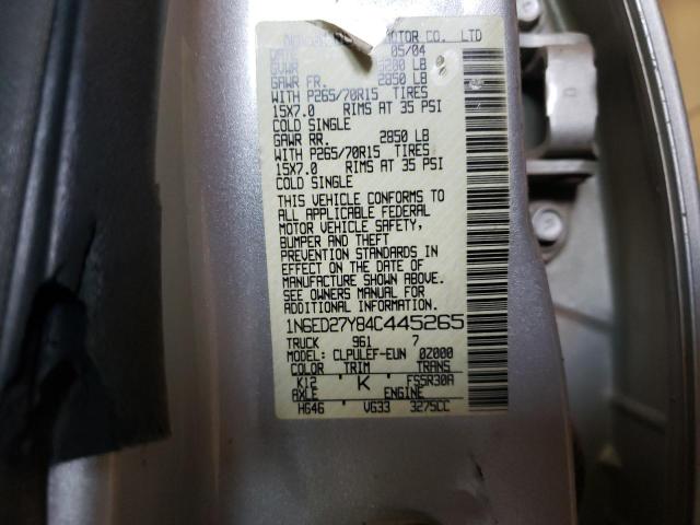 Photo 10 from auction – 2004 NISSAN FRONTIER C with VIN 1N6ED27Y84C445265