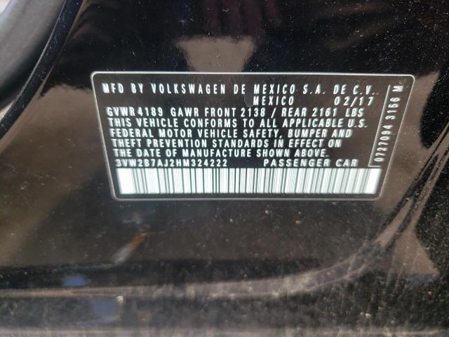 Photo 10 from auction – 2017 VOLKSWAGEN JETTA S with VIN 3VW2B7AJ2HM324222