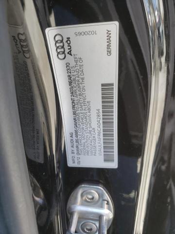Photo 10 from auction – 2012 AUDI A5 PREMIUM with VIN WAULFAFR6CA042854