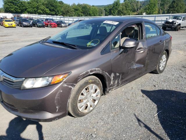 Photo 9 from auction – 2012 HONDA CIVIC LX with VIN 2HGFB2F57CH529059