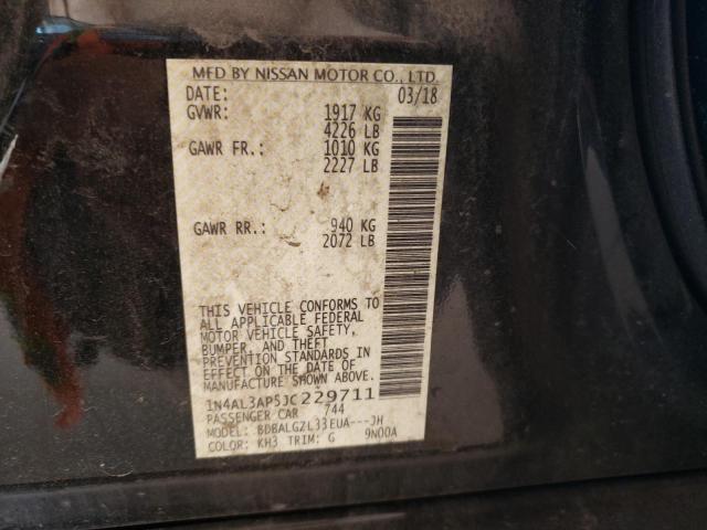 Photo 10 from auction – 2018 NISSAN ALTIMA 2.5 with VIN 1N4AL3AP5JC229711