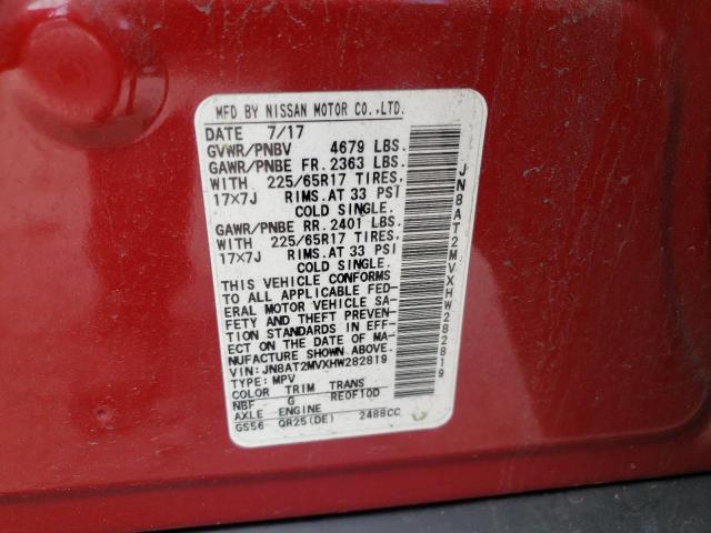 Photo 10 from auction – 2017 NISSAN ROGUE S with VIN JN8AT2MVXHW282819