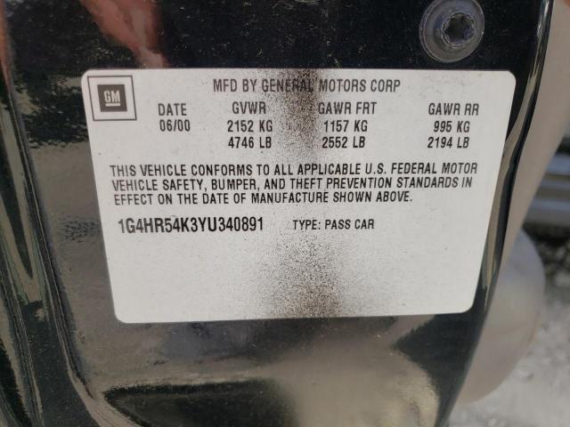 Photo 10 from auction – 2000 BUICK LESABRE LI with VIN 1G4HR54K3YU340891