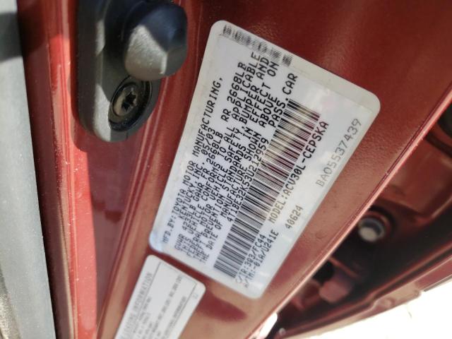 Photo 10 from auction – 2003 TOYOTA CAMRY LE with VIN 4T1BE32K53U212959