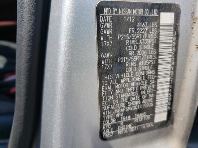Photo 10 from auction – 2012 NISSAN JUKE with VIN JN8AF5MV0CT115906