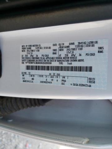 Photo 10 from auction – 2019 FORD F150 SUPER with VIN 1FTEW1CBXKKD25530