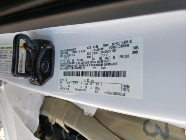 Photo 10 from auction – 2018 FORD F150 SUPER with VIN 1FTEW1CB9JKE06212