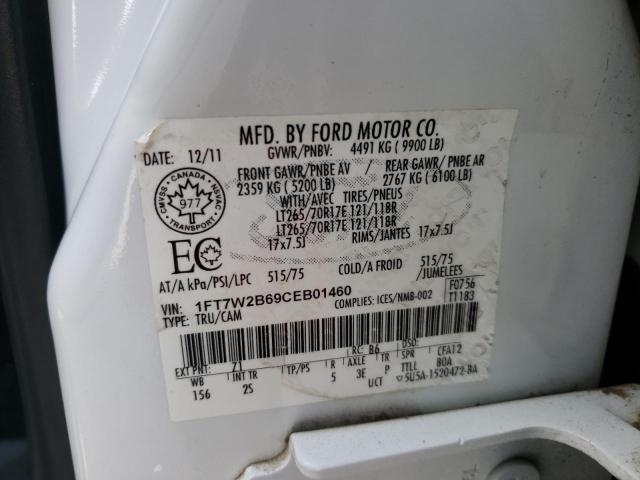 Photo 10 from auction – 2012 FORD F250 SUPER with VIN 1FT7W2B69CEB01460