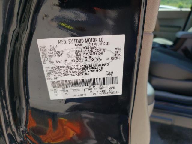Photo 10 from auction – 2012 FORD ESCAPE XLS with VIN 1FMCU0C75CKB27504