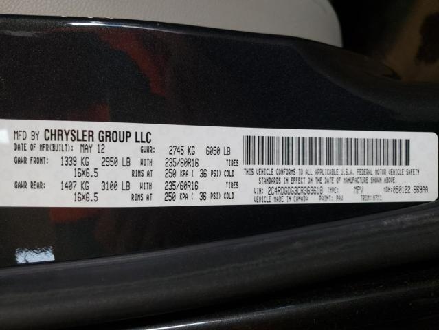 Photo 10 from auction – 2012 DODGE GRAND CARA with VIN 2C4RDGDG3CR369618