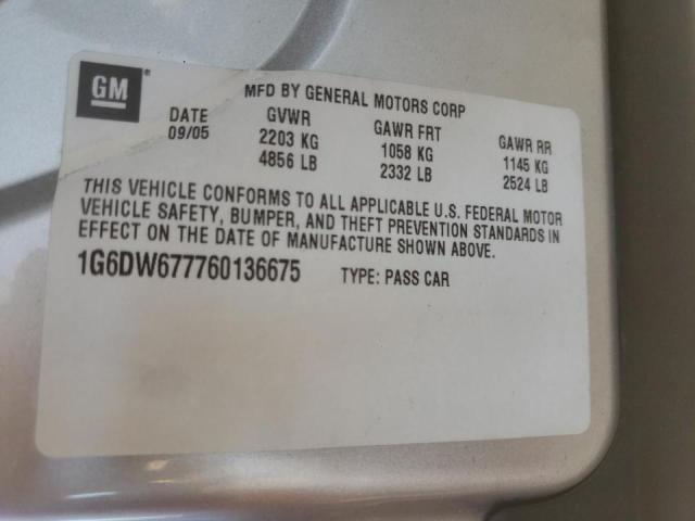 Photo 10 from auction – 2006 CADILLAC STS with VIN 1G6DW677760136675
