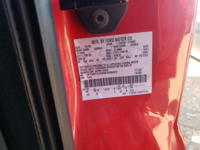 Photo 10 from auction – 2009 FORD F350 SUPER with VIN 1FTWF31R99EA08833