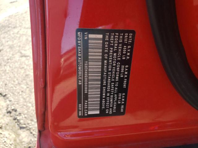 Photo 10 from auction – 2008 SAAB 9-5 AERO with VIN YS3EH49G383503806