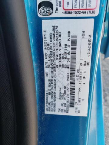 Photo 10 from auction – 2013 FORD FIESTA TIT with VIN 3FADP4CJ6DM118975