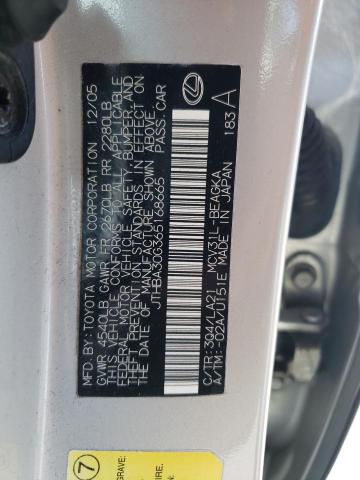 Photo 10 from auction – 2006 LEXUS ES 330 with VIN JTHBA30G365168665