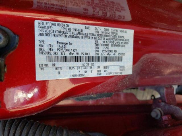 Photo 10 from auction – 2015 FORD C-MAX SEL with VIN 1FADP5BU9FL113890