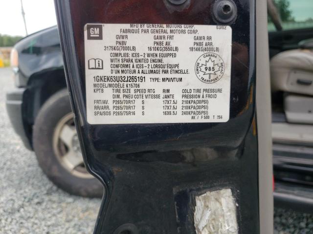 Photo 10 from auction – 2002 GMC DENALI with VIN 1GKEK63U32J265191