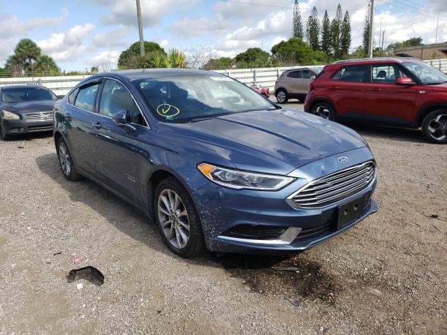 FORD FUSION SE 2018 with VIN 3FA6P0PU1JR279531 - Photo from auction