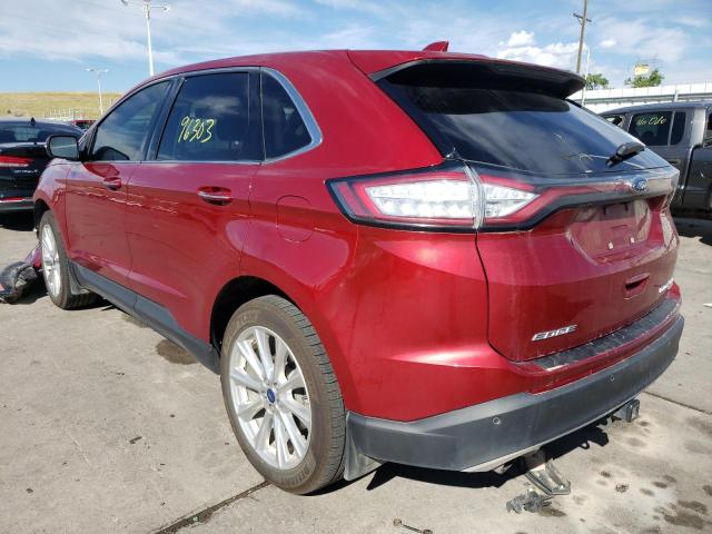 Photo 3 from auction – 2017 FORD EDGE TITAN with VIN 2FMPK4K99HBC09626